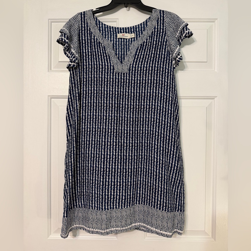Vineyard Vines Blue and White Dress